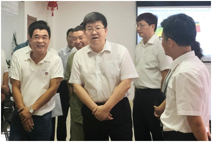 淮南市市委書(shū)記任澤鋒一行蒞臨?；垂緟⒂^(guān)考察